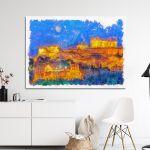 Canvas printView of modern Acropolis
