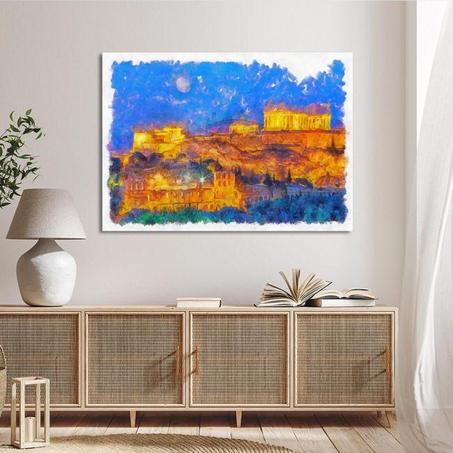 Canvas printView of modern Acropolis