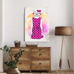 Canvas print Cat hipster