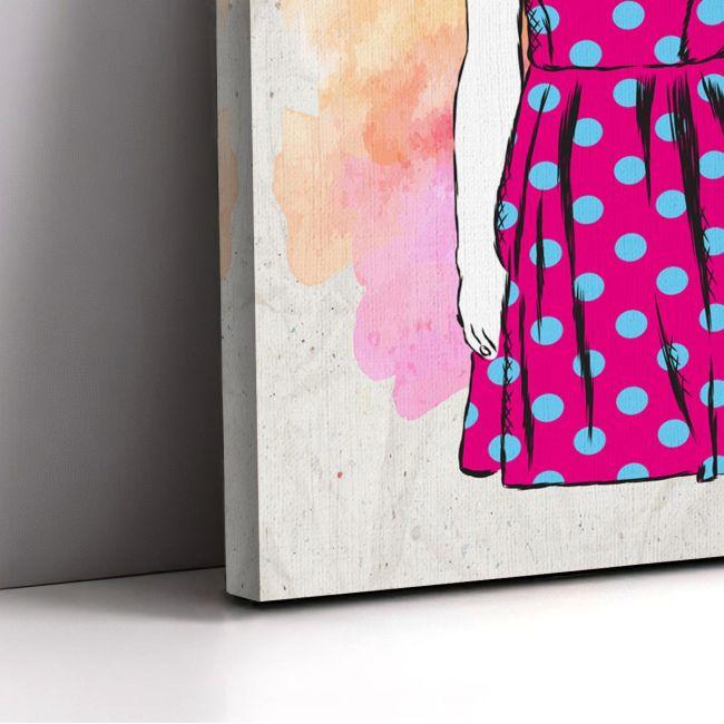 Canvas print Cat hipster