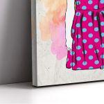 Canvas print Cat hipster