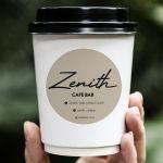 Αυτοκόλλητες ετικέτες με λογότυπογια coffee bar