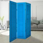 Room divider Old shutters sea blue