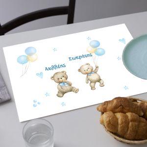 Placemat, Twin bears 2