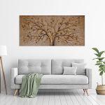 Canvas print Mixed media tree, panoramic
