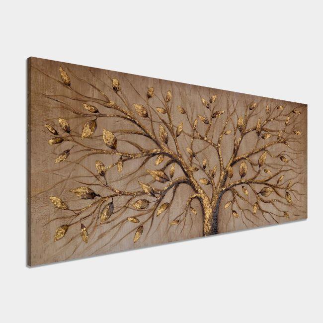 Canvas print Mixed media tree, panoramic