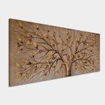 Canvas print Mixed media tree, panoramic