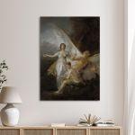Canvas print Truth rescued by Time witnessed by History, Goya F.