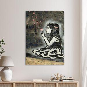 Canvas print Dandelion hearts