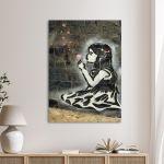 Canvas print Dandelion hearts