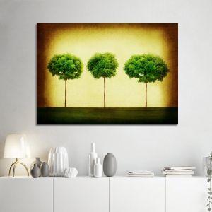 Canvas print Trees retro