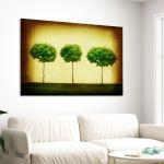 Canvas print Trees retro