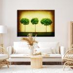 Canvas print Trees retro