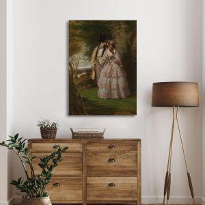 Canvas print Couple central figures in Derby Day William Powell Frith View 1 2