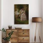 Canvas print Couple central figures in Derby Day William Powell Frith