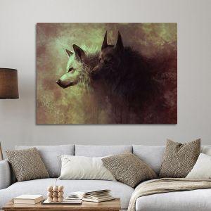 Πίνακας σε καμβά Λύκοι, Wolfes