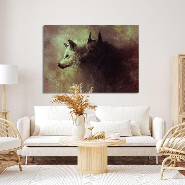 Πίνακας σε καμβά Λύκοι, Wolfes