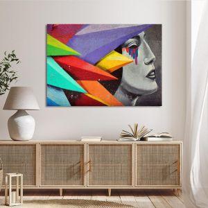 Canvas print Colorful street art Framed canvas View 1 2