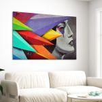Canvas print Colorful street art