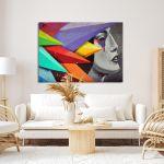 Canvas print Colorful street art
