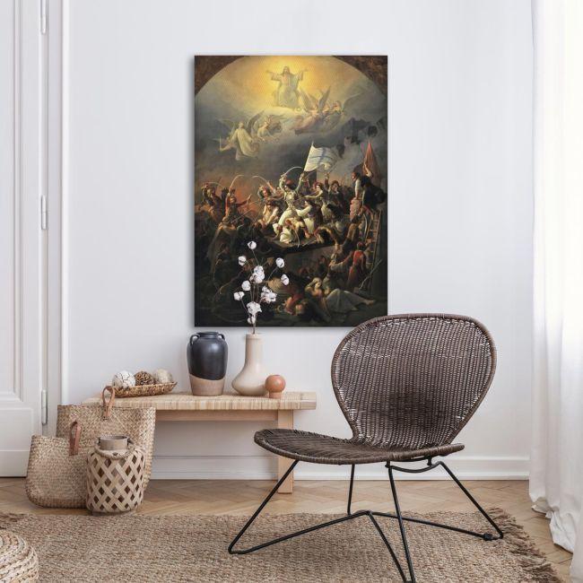 Canvas print The Exodus from Missolonghi,Vrizakis