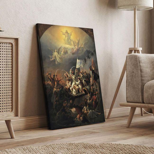 Canvas print The Exodus from Missolonghi,Vrizakis