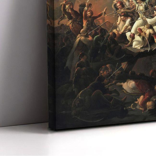 Canvas print The Exodus from Missolonghi,Vrizakis