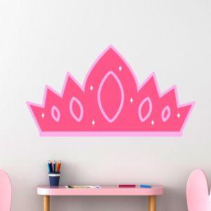 Wall sticker pink crown