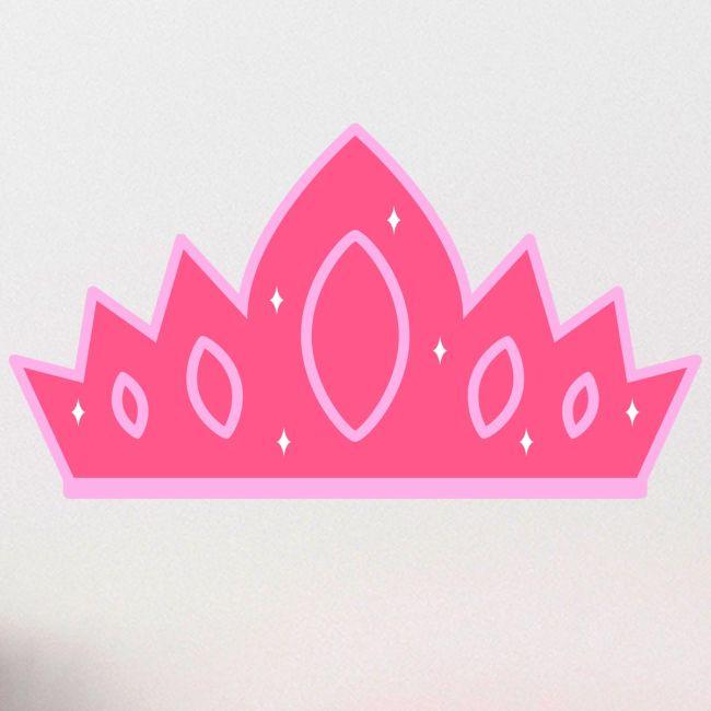 Wall sticker pink crown