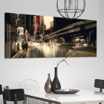 Canvas printAbstract city scenery, panoramic