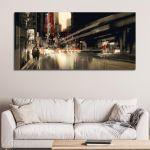 Canvas printAbstract city scenery, panoramic