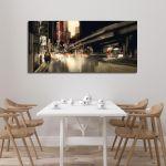 Canvas printAbstract city scenery, panoramic