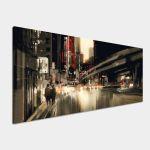 Canvas printAbstract city scenery, panoramic