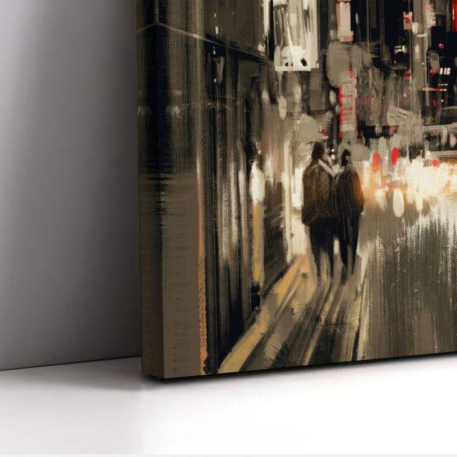 Canvas printAbstract city scenery, panoramic