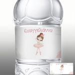Sticker labelBallerina princess, pink dress