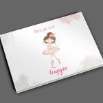 Wishes book, Ballerina princess pink dress