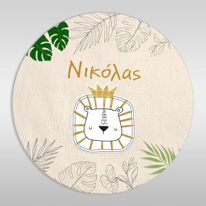 Labels thank you, Lion with crown 2 2