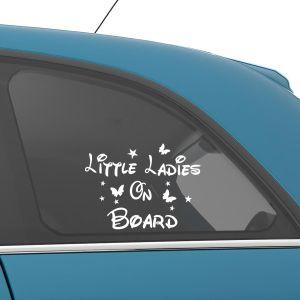 Αυτοκόλλητο αυτοκινήτου Little ladies on board 2