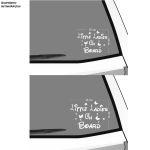 Baby car sticker Little ladies on board