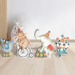 Wooden figures circus animals