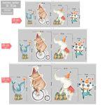 Wooden figures circus animals