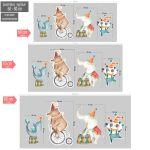 Wooden figures circus animals