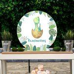 Wooden printed sign, Cute dino egg