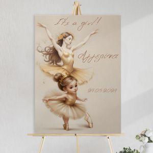Canvas printwelcomebaptism, Ballerina to be