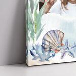 Canvas print Wedding welcome with photo, Summer I