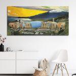 Πίνακας ζωγραφικής Ruins of the Greek theater Taormina, Tivadar Csontvary Kosztka panoramic