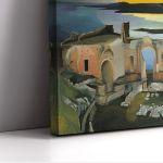 Canvas print Ruins of the Greek theater at Taormina, Tivadar Csontvary Kosztka panoramic
