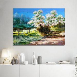 Πίνακας σε καμβά Ανθισμένος θάμνος, Blossoming bush