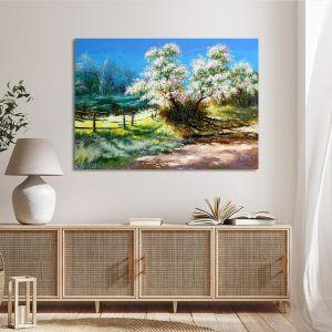 Canvas print, Blossoming bush 2