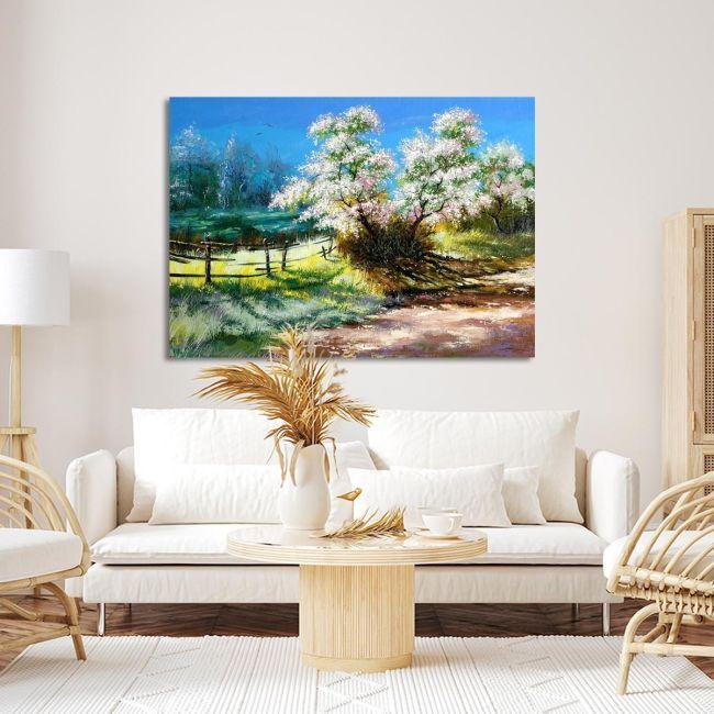 Canvas print, Blossoming bush